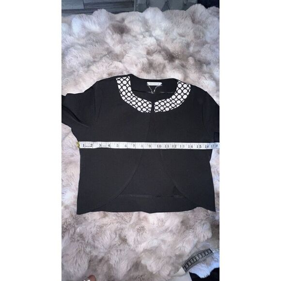 Cannella Black/White Dress Set Bolero, Made In Italy,size 42,size 6 - Picture 14 of 16